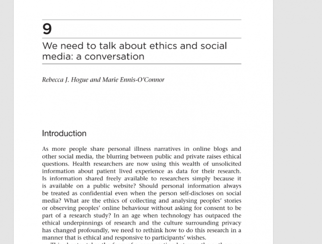 We need to talk about ethics and social media: a conversation